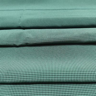 100D 140gsm 카티온성 작은 격자 네 면 탄력성 해변 바지 바람 꺾기 직물
